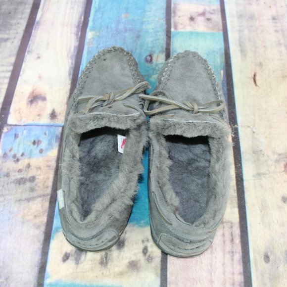LL BEAN Shearling Lined Mocs Slippers Size 10 M - Picture 6 of 9